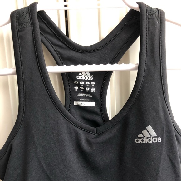 Adidas climalite tank w/ bra built in - Picture 2 of 10